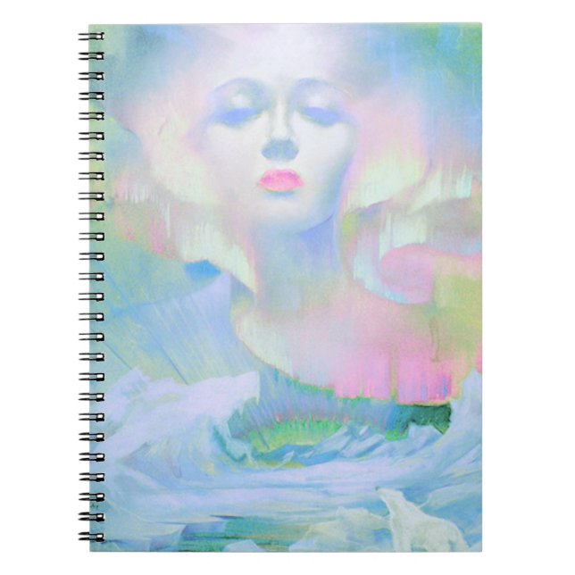 Caderno Espiral Aurora por Clive Henry pastel light (Frente)