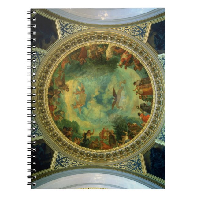 Caderno Espiral Aurora, teto que pinta possivelmente da biblioteca (Frente)