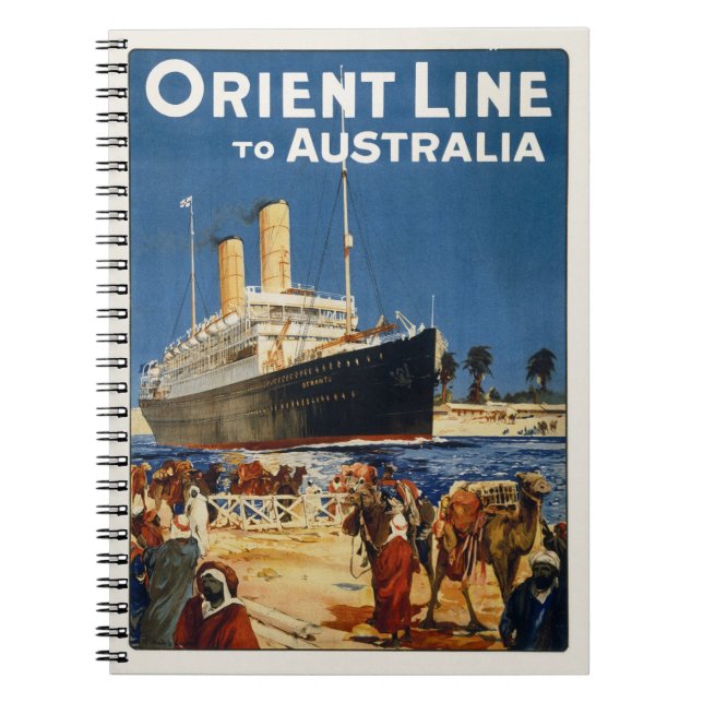 CADERNO ESPIRAL AUSTRÁLIA OCEAN LINER OTRANTO (Frente)