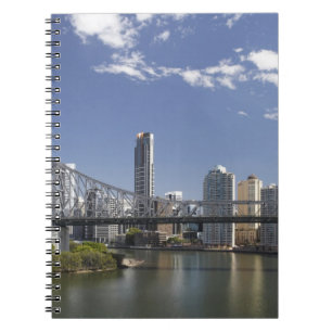 Caderno Espiral Austrália, Queensland, Brisbane, Story Bridge,