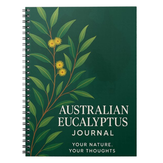 Caderno Espiral Australian Eucalyptus Journal: Nature-Inspired Not (Frente)