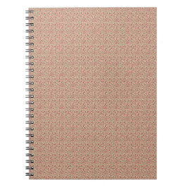 Caderno Espiral Authentic 1940s Muted Burgundy Floral Sprig 