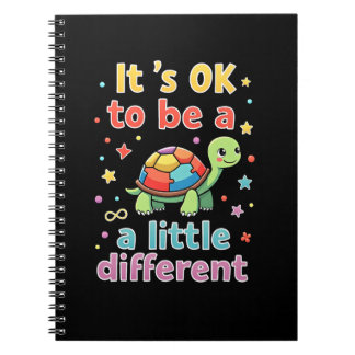 Caderno Espiral Autism Awareness It's Ok To Be A Little Different