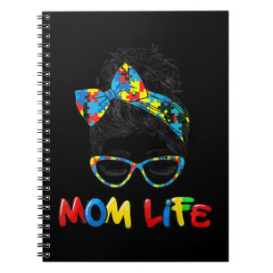 Caderno Espiral Autismo Autista Consciência Mãe A vida Camisa Mu