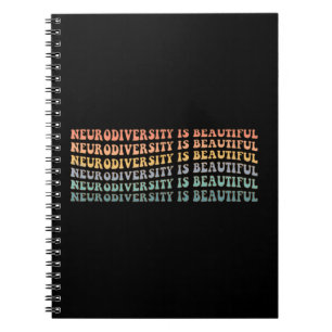 Caderno Espiral Autismo mãe Rainbow Neurodiversity é lindo Neur