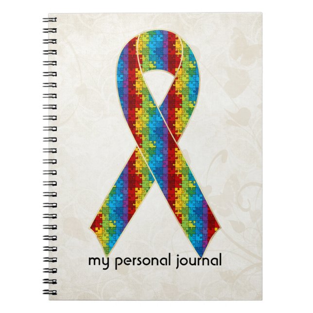 Caderno Espiral Autismo Sensibilização Friso Design 2 (Frente)