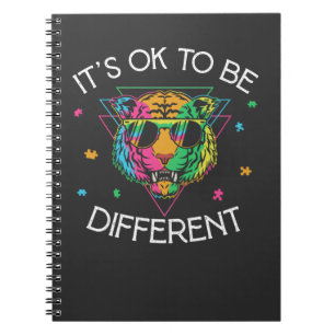 Caderno Espiral Autismo Sensibilização Meninas Tigre Crianças A