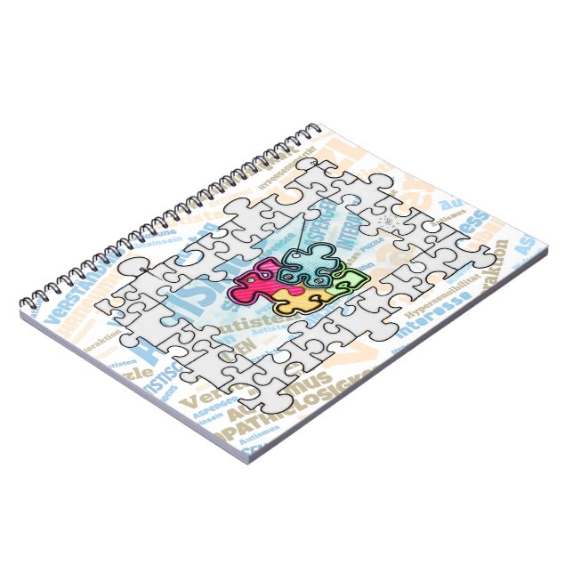 Caderno Espiral Autismus Autism  (Left Side)