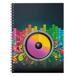 Caderno Espiral Auto-falante