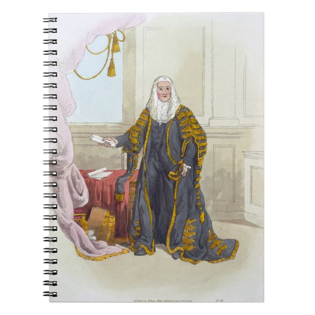 Caderno Espiral Auto-falante da Casa dos Comuns, 'do traje de (Frente)
