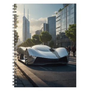 Caderno Espiral Auto Uau! Carro Futurístico 03