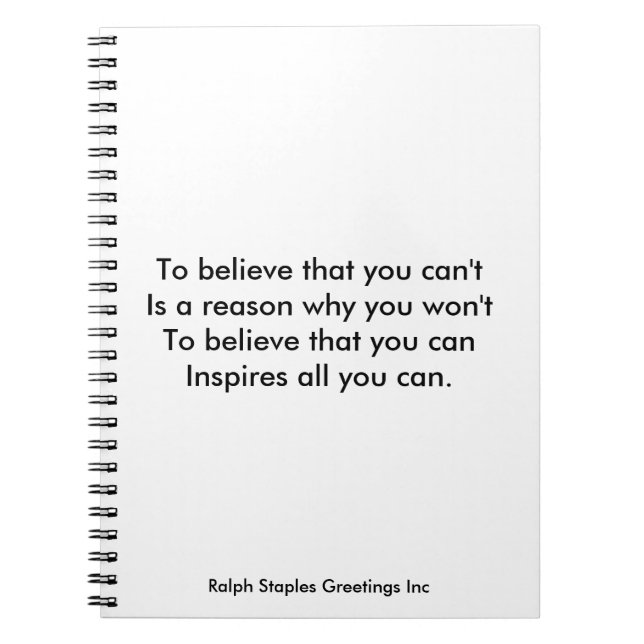 Caderno Espiral Autoconfiança (Frente)