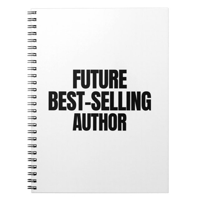 Caderno Espiral Autor futuro mais vendido (Frente)