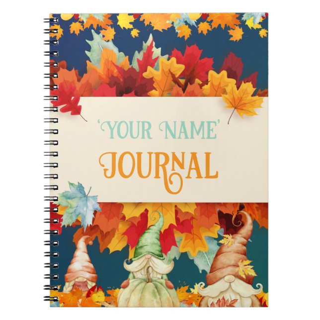 Caderno Espiral Autumn Gnomos (Frente)