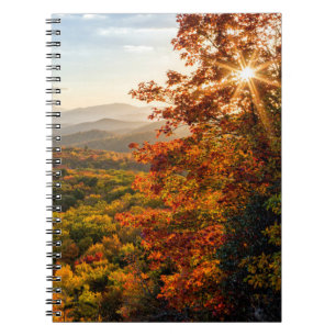 Caderno Espiral Autumn Sunset North Carolina