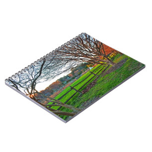 Caderno Espiral Autumn Sunset por Shirley Taylor