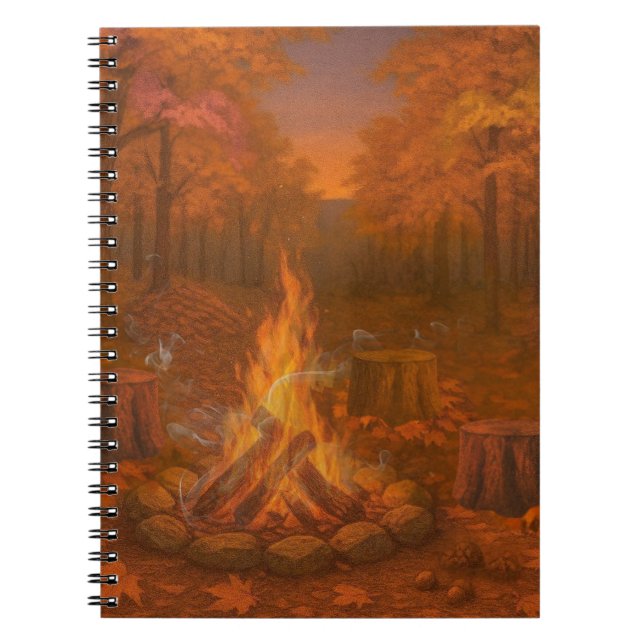 Caderno Espiral Autumn Twilight Bonfire (Frente)