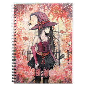 Caderno Espiral Autumn Woods Witch Notebook