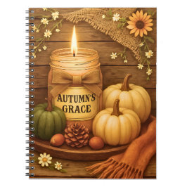 Caderno Espiral Autumn's Grace | Cozy Fall | Notebook clássico