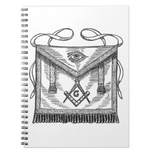 Caderno Espiral Avental maçónico