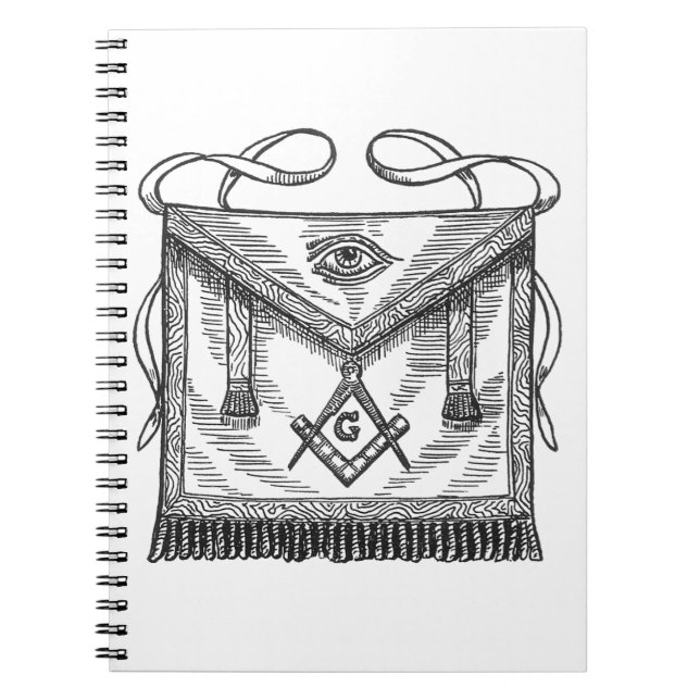 Caderno Espiral Avental maçónico (Frente)