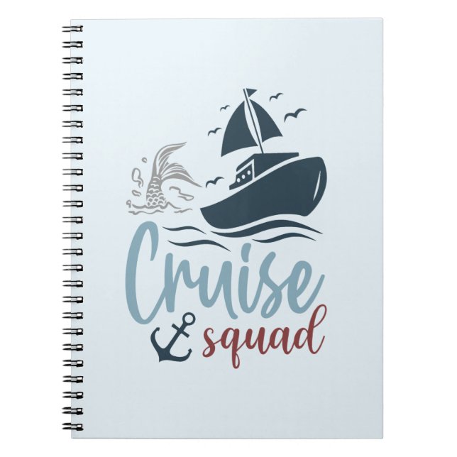 Caderno Espiral Aventura de Cruzeiro Squad (Frente)