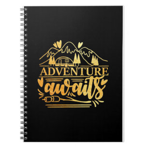 Caderno Espiral Aventura de Presente de Camper Está Esperando