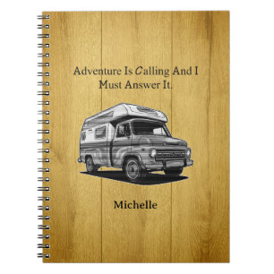 Caderno Espiral Aventura Está Chamando Eu Devo Responder Explorar