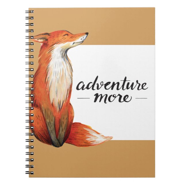 Caderno Espiral aventura mais raposa (Frente)