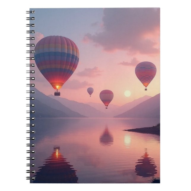 Caderno Espiral Aventuras de Balão Sonhos (Frente)
