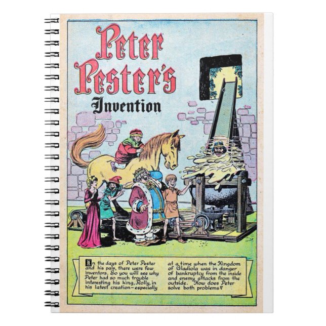 Caderno Espiral Aventuras em Wonderland - Música - Fantasia - Robô (Frente)