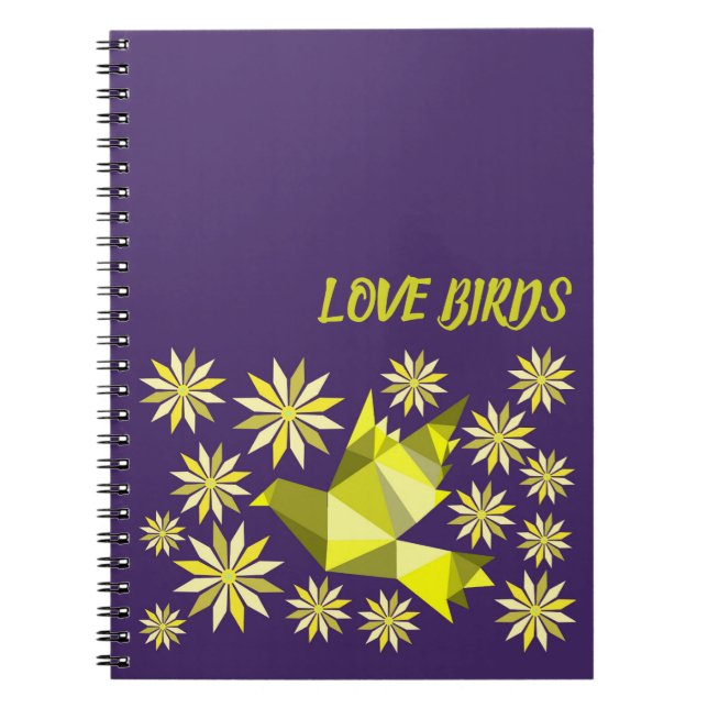 CADERNO ESPIRAL AVES DE AMOR (Frente)