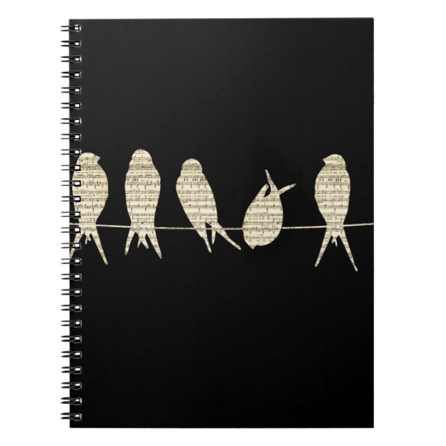 Caderno Espiral Aves Musicais (Frente)