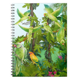 Caderno Espiral aves, papagaios