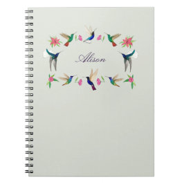 Caderno Espiral Aves tropicais personalizadas
