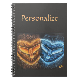 Caderno Espiral Aves Voando Juntas-