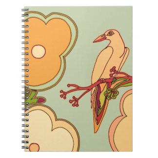 Caderno Espiral Aves Whimsical