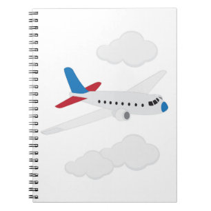 Caderno Espiral Avião