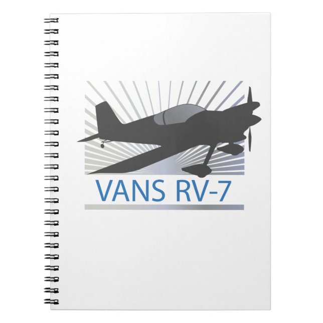 Caderno Espiral Avião das camionetes RV-7 (Frente)