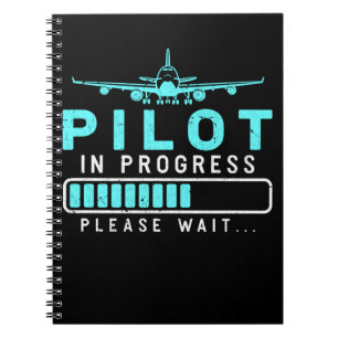 Caderno Espiral Avião piloto de carga - Futuro - Aeronave-Piloto