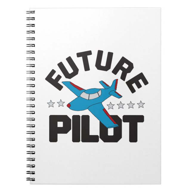 Caderno Espiral Aviation for Kids Flying High Future Pilots (Frente)