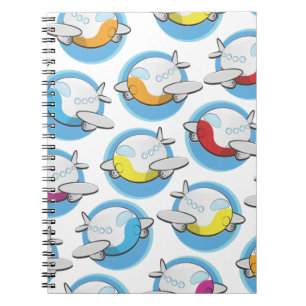 Caderno Espiral Aviões de Brinquedos