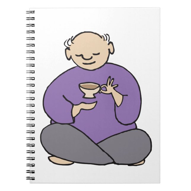 Caderno Espiral Avô do Tea Kettle Fred (Frente)