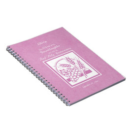 Caderno Espiral Avó Primeira Comunhão, Rosa