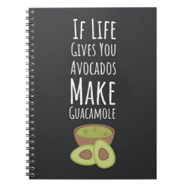 Caderno Espiral Avocado Gifts Guacamole Trendy Happy Fruit Vegan