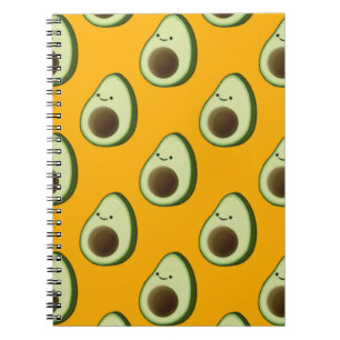 Caderno Espiral Avocado Pattern