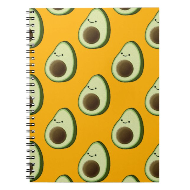 Caderno Espiral Avocado Pattern (Frente)