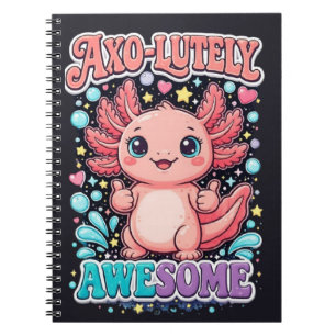 Caderno Espiral Axo-Lutely Incrível Axolote Fofo