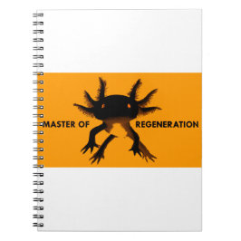 Caderno Espiral Axolotl orange