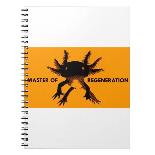 Caderno Espiral Axolotl orange (Frente)
